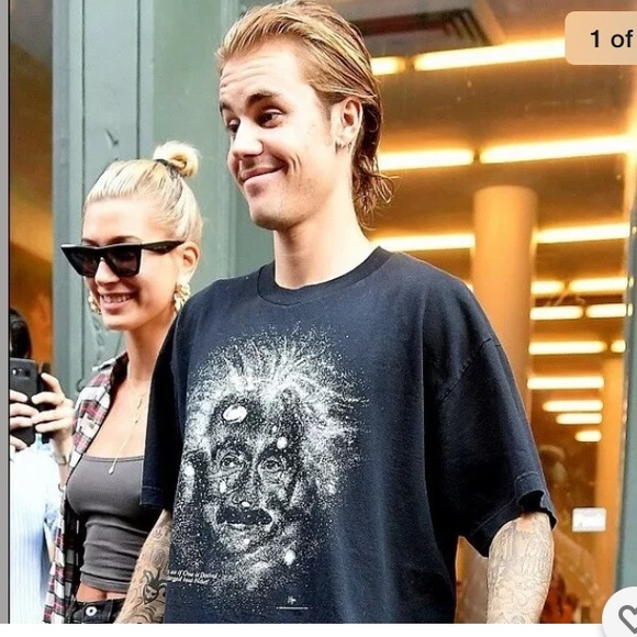 Cotton Expressions Other - VTG 1993 Einstein glow in the dark t-shirt Bieber